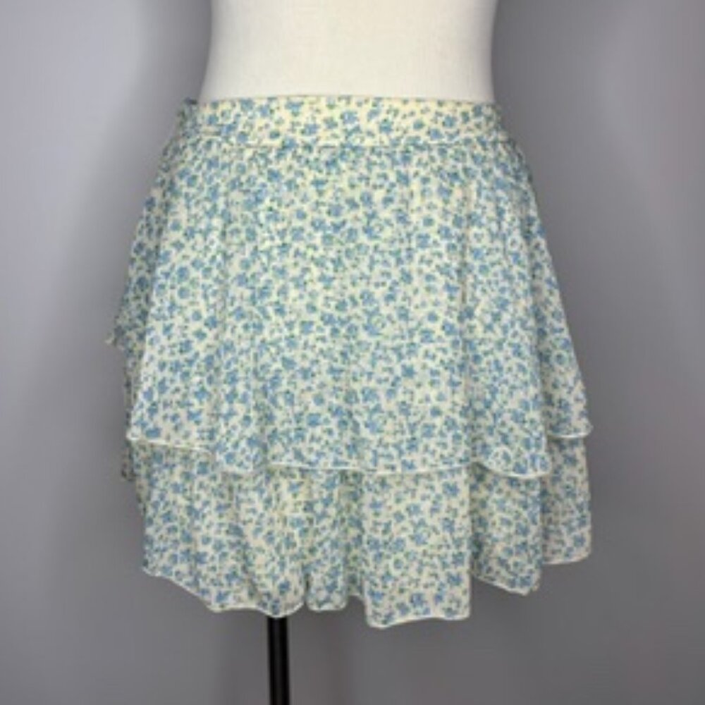 Altar'd State - Blue Floral Skirt